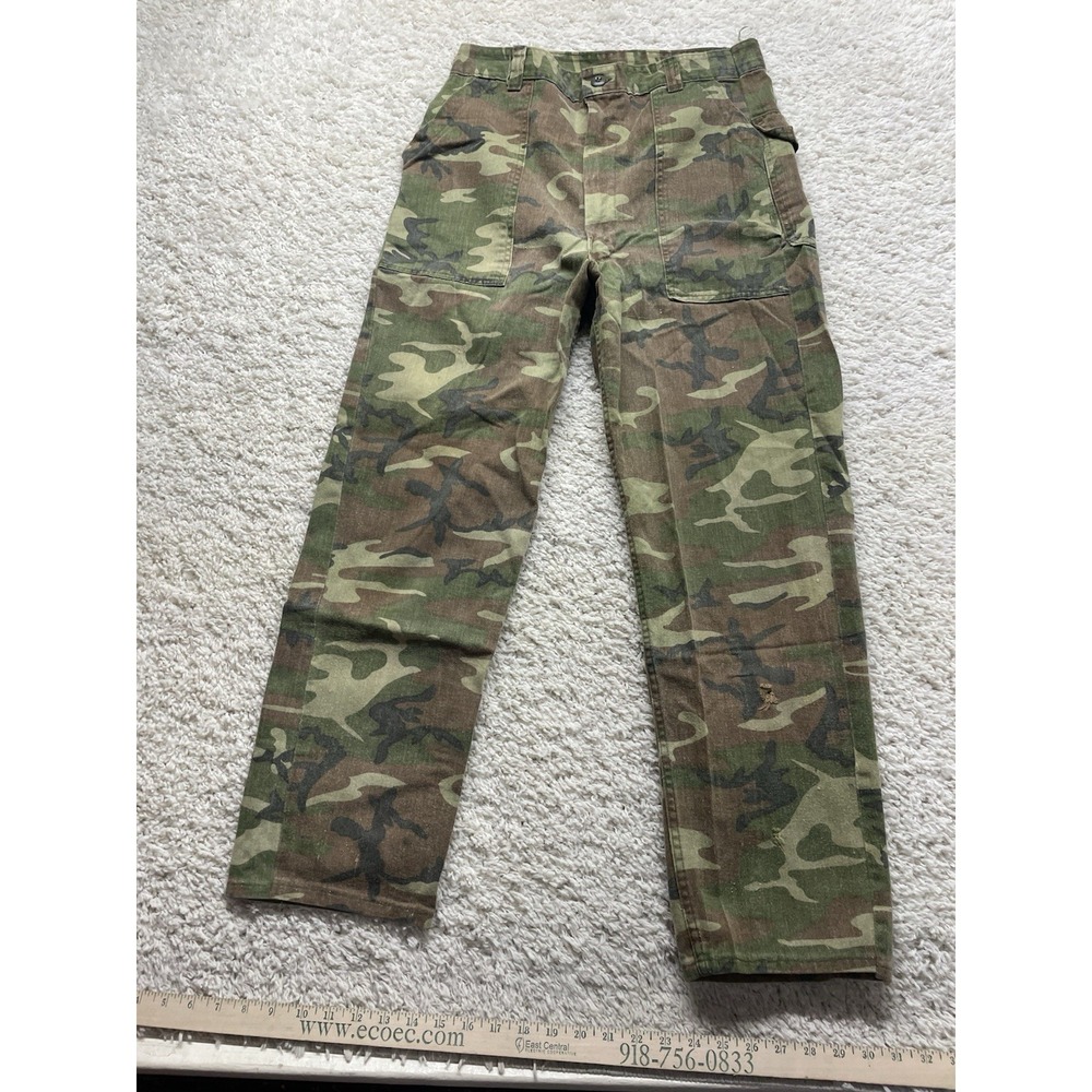 Vintage 30x29 Military Woodland Camo Cargo Pants